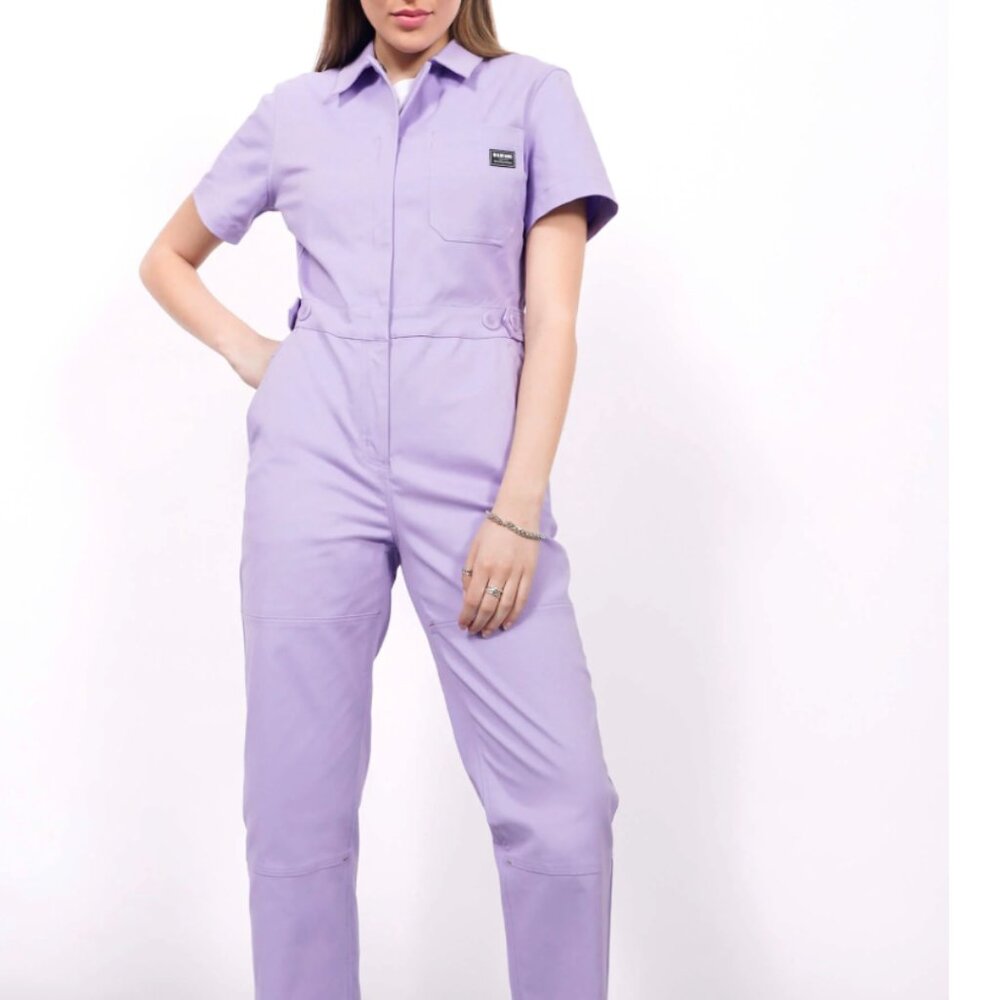 WILDFANG The Essential High Waisted Purple Coverall New size xs